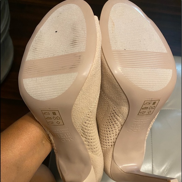 New Aldo Keshaa Stretch Ankle Boot Nude Size 8.5 - Picture 3 of 3